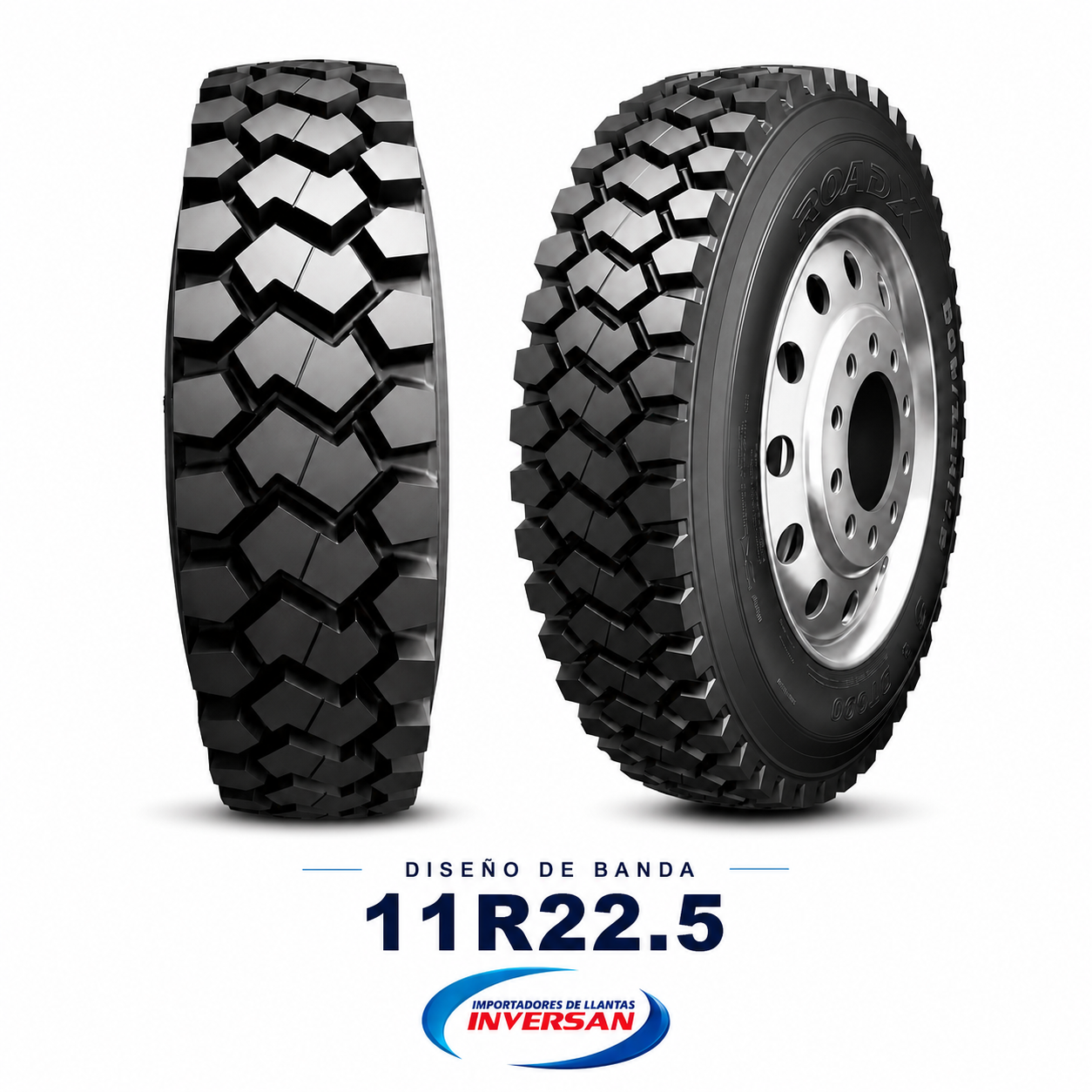 Llanta ROADX 11R22.5 DT990