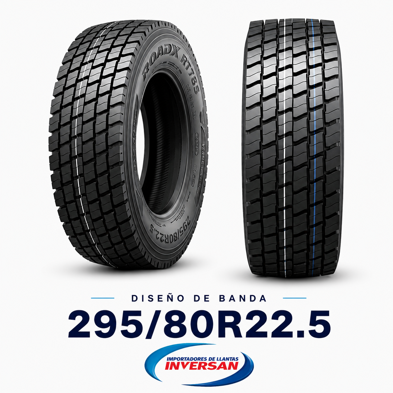 Llanta ROADX 295/80R22.5 RT785