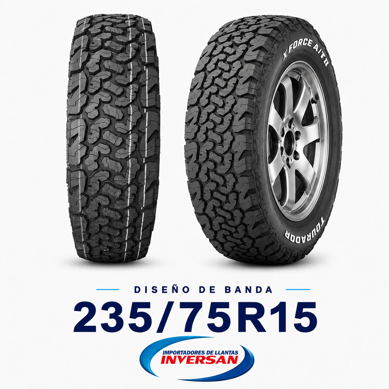 Llanta TOURADOR 235/75R15 XFORCE MT